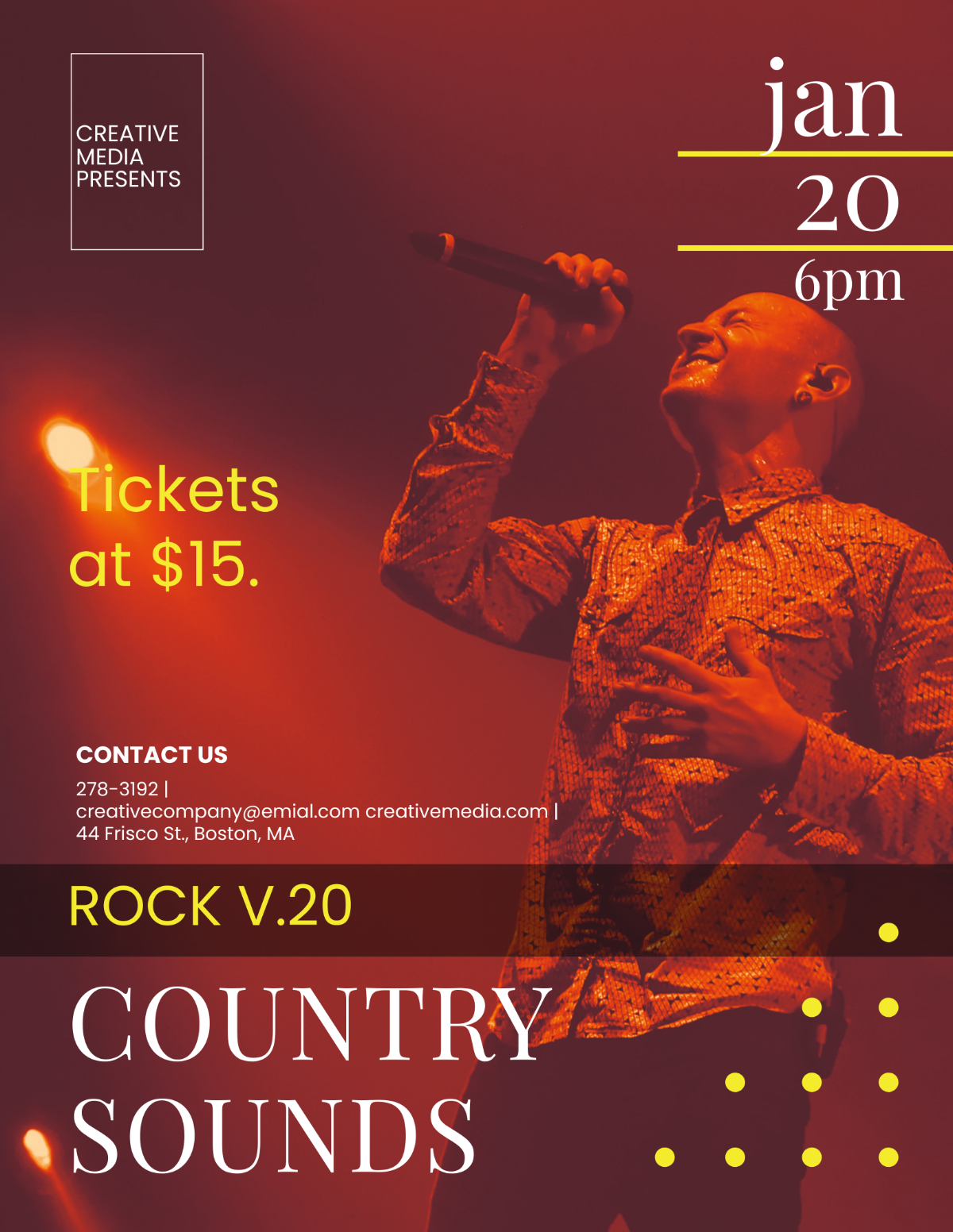 Rocktown Country Sounds Flyer Template - Edit Online & Download