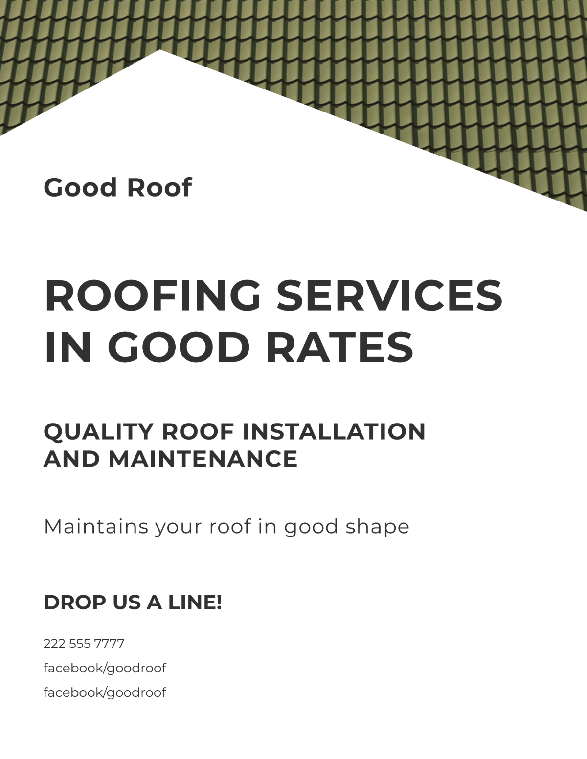 Roofing Contractor Flyer