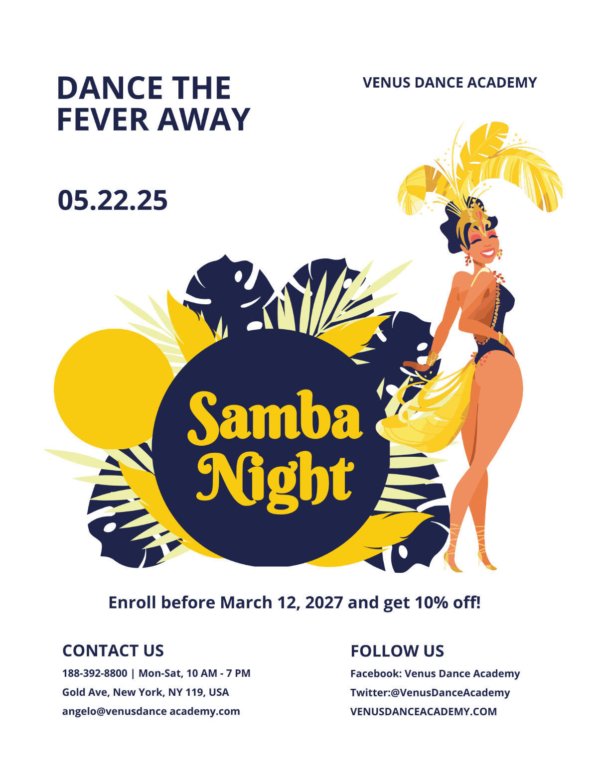 Samba Flyer Template - Edit Online & Download