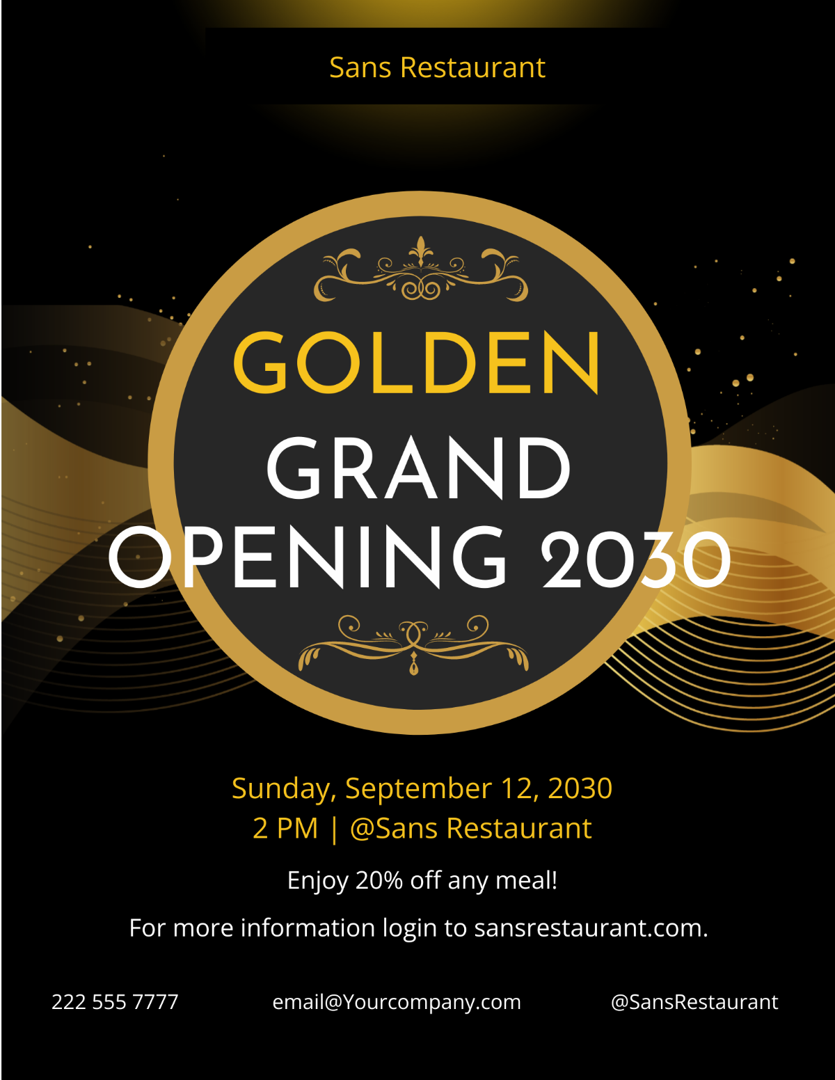 Free custom printable grand opening flyer templates