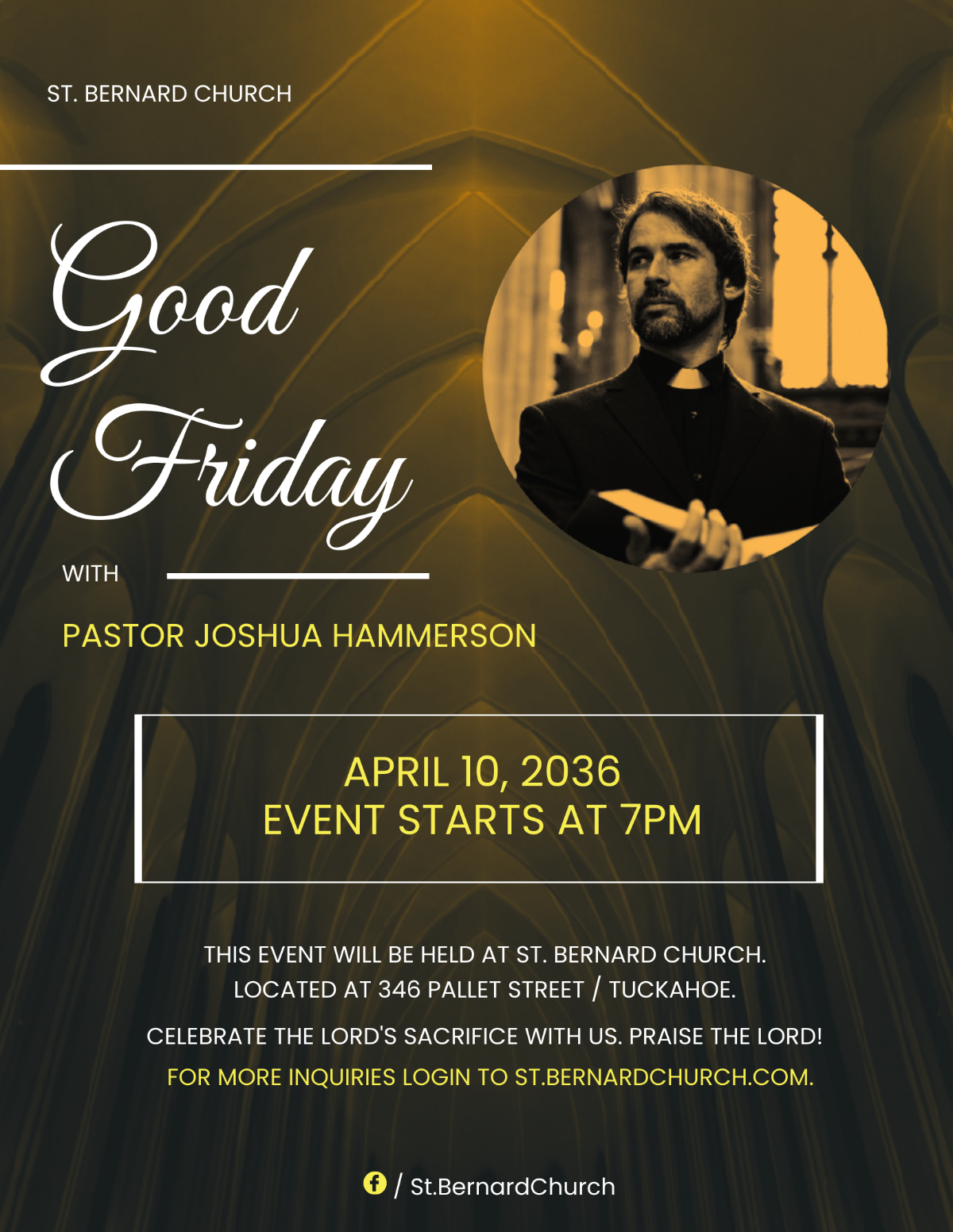 Good Friday Church Flyer Template - Edit Online & Download