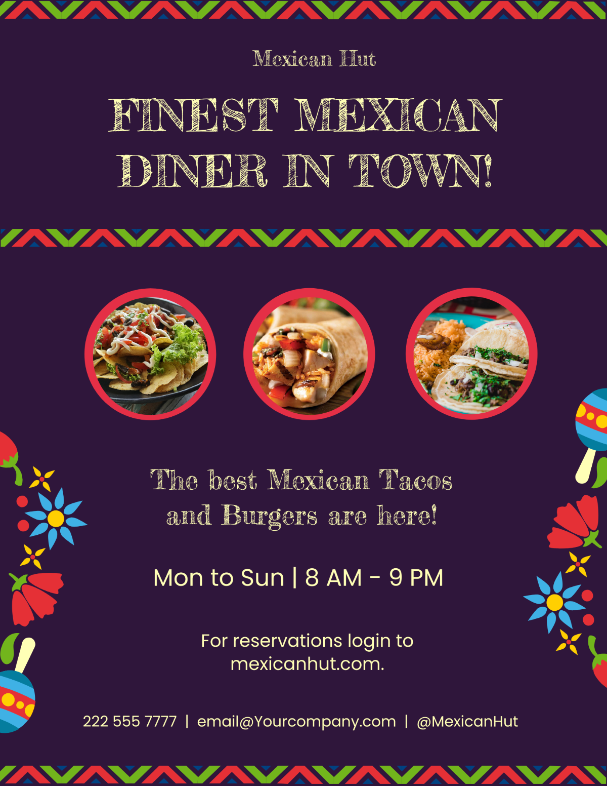 Mexican Food Menu Flyer