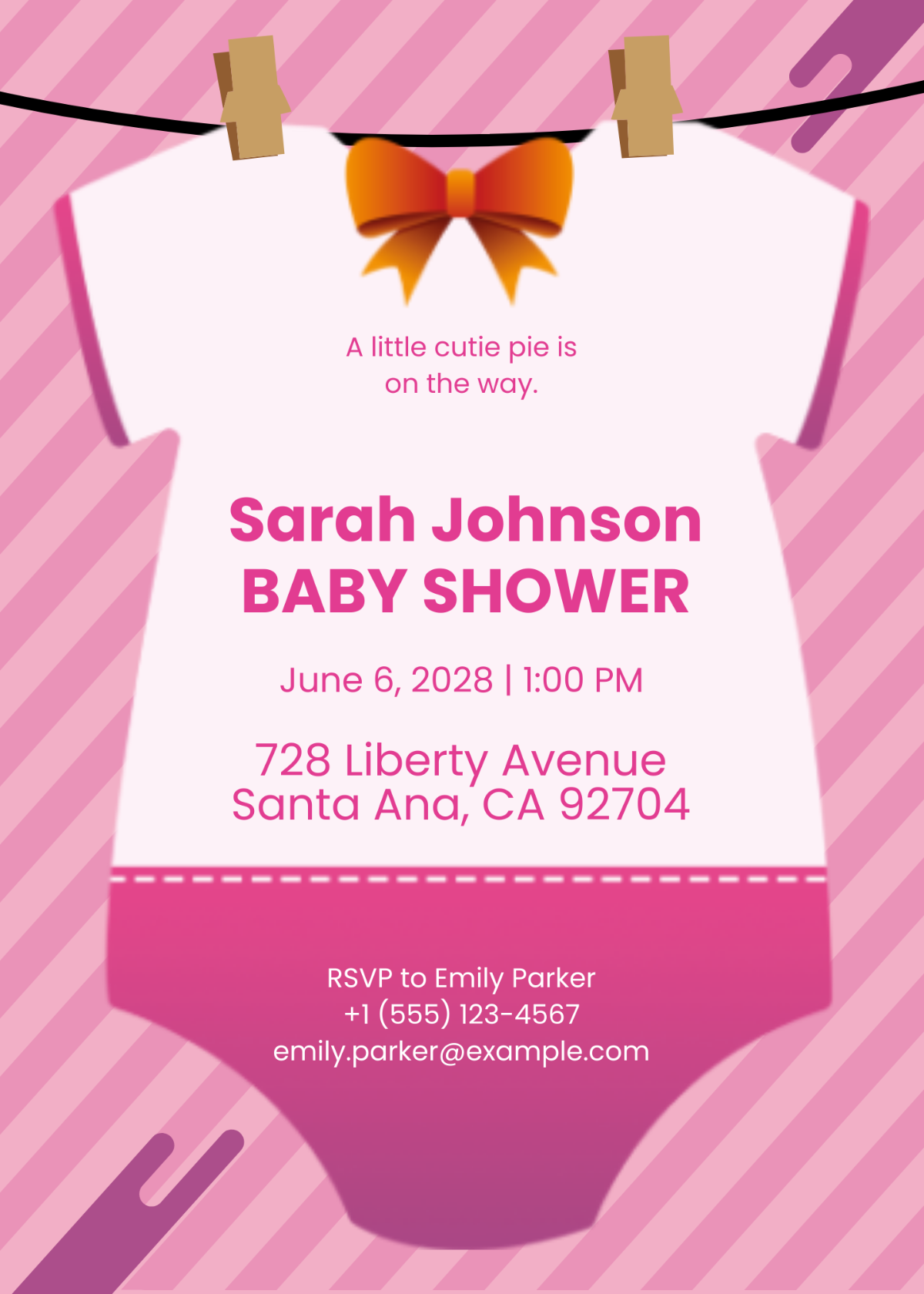 Onesie Baby Shower Invitation