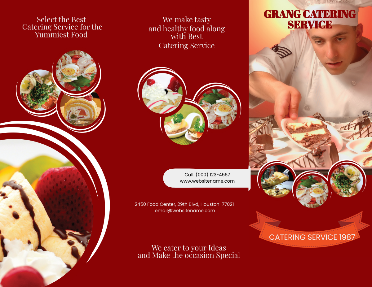 Catering Service A3 Brochure