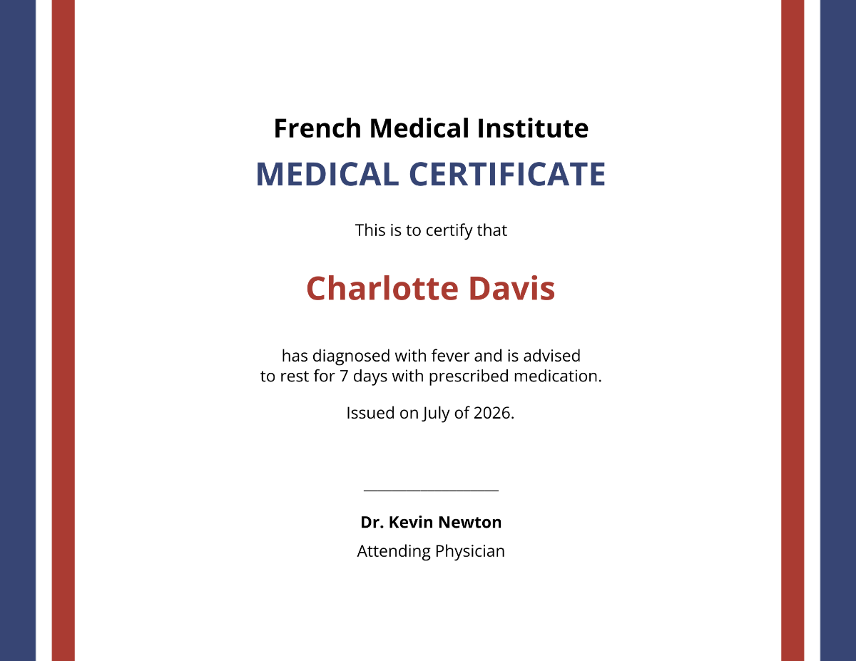 European Medical Certificate