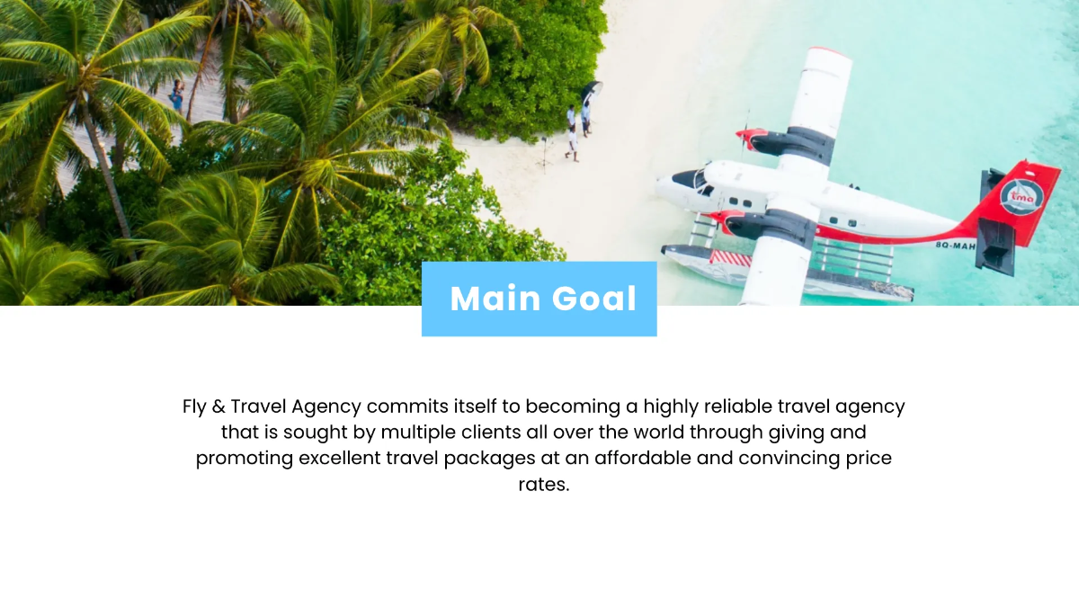 Free Corporate Travel Agency Presentation Template to Edit Online