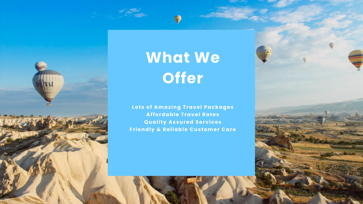 Free Corporate Travel Agency Presentation Template to Edit Online