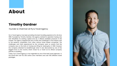 Free Corporate Travel Agency Presentation Template to Edit Online