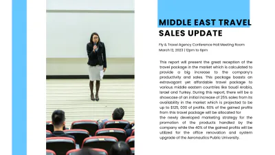 Free Corporate Travel Agency Presentation Template to Edit Online