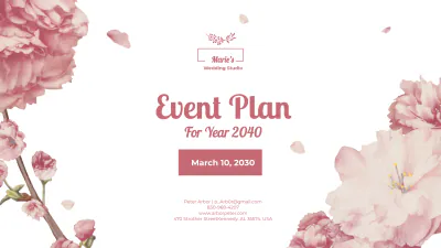 Free Event Planning Presentation Template to Edit Online