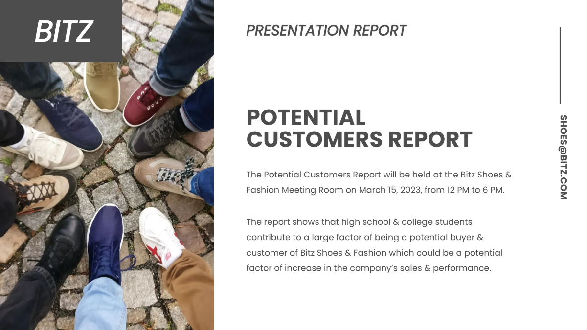 Free Fashion Shoes Presentation Template to Edit Online