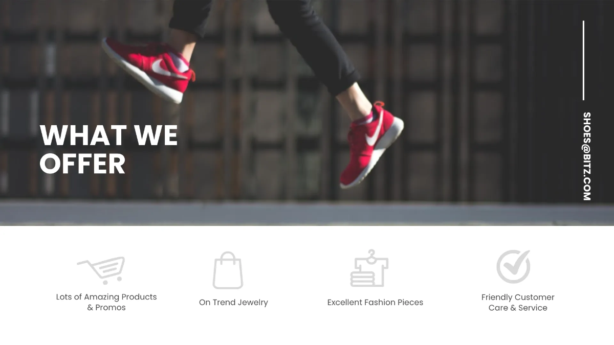 Free Fashion Shoes Presentation Template to Edit Online