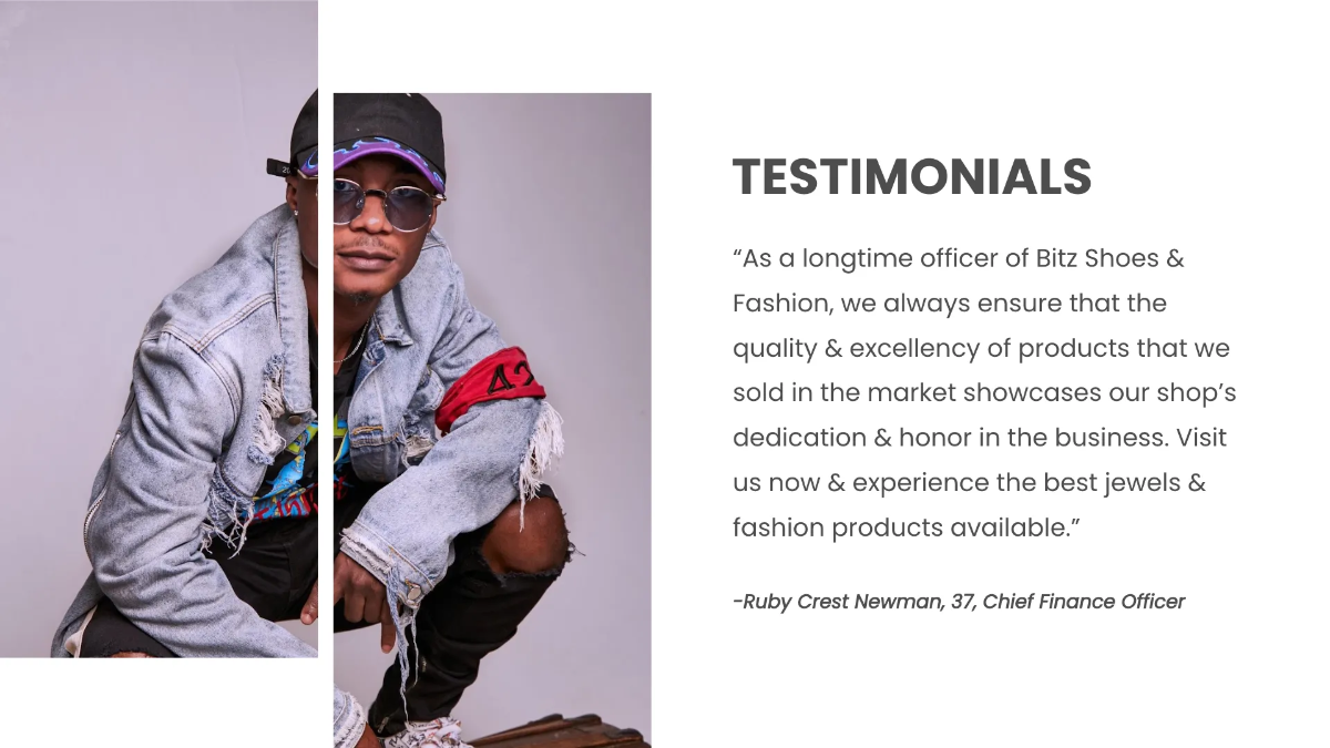 Free Fashion Shoes Presentation Template to Edit Online