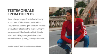 Free Fashion Shoes Presentation Template to Edit Online