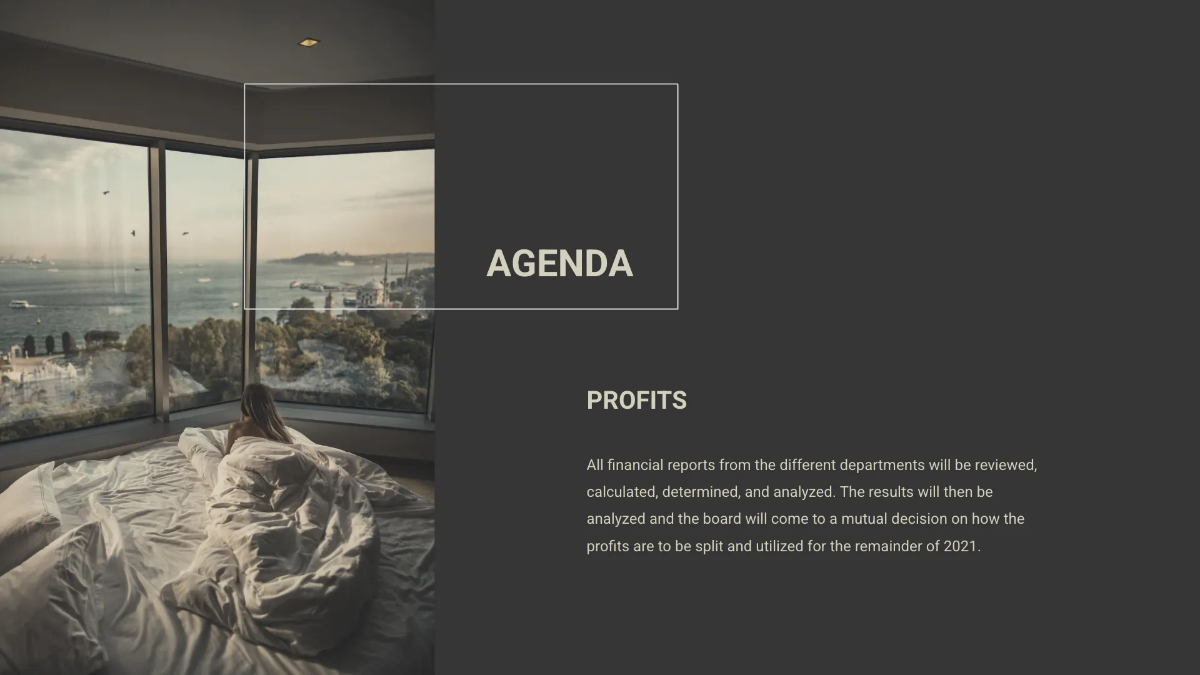 Free Hotel Budget Presentation Template to Edit Online