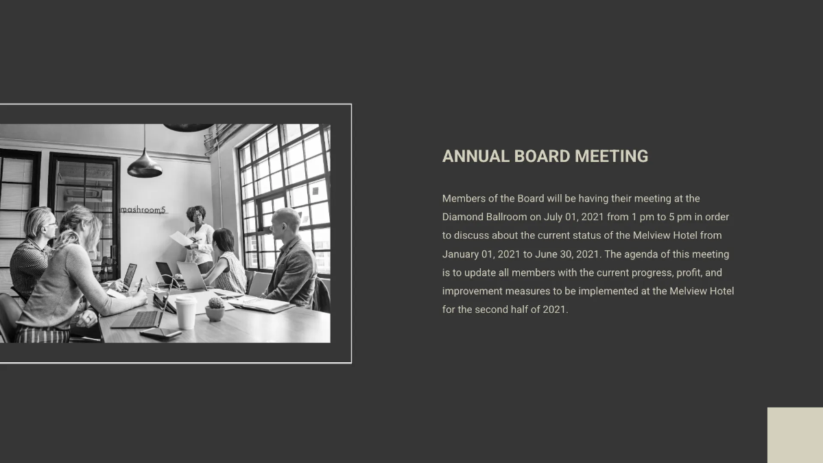 Free Hotel Budget Presentation Template to Edit Online