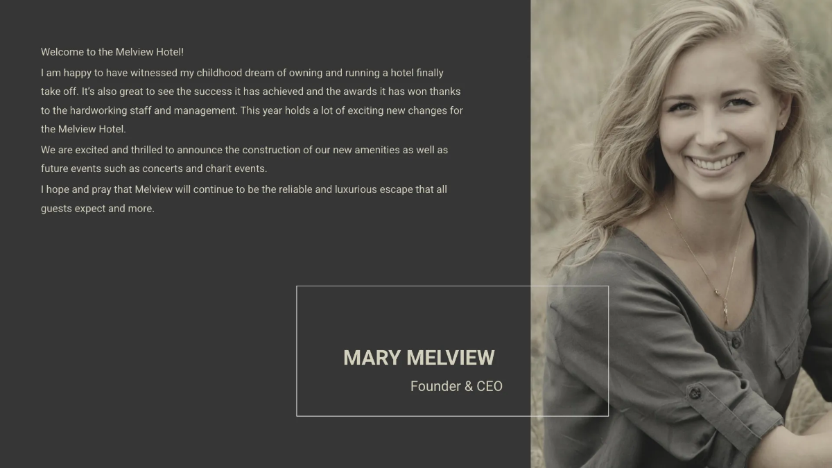 Free Hotel Budget Presentation Template to Edit Online