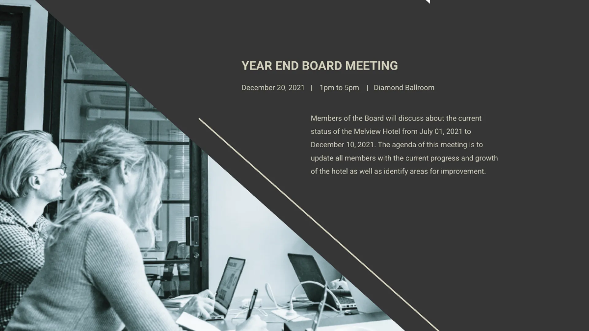 Free Hotel Budget Presentation Template to Edit Online