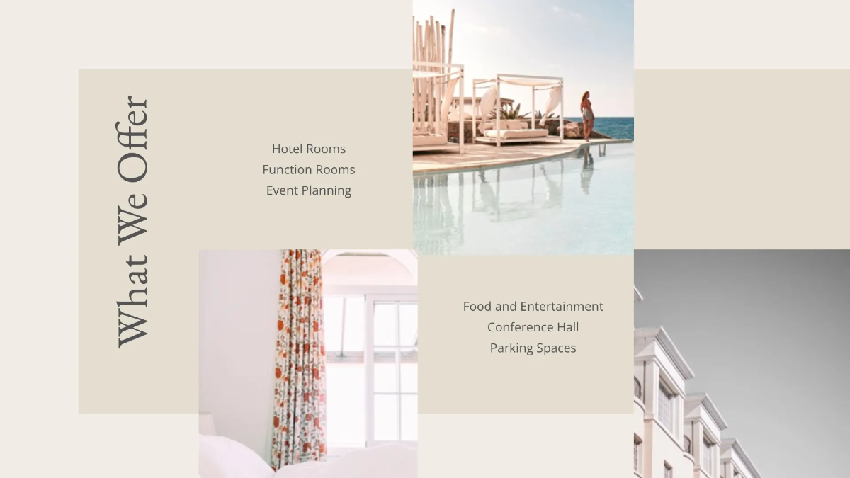 Free Hotel Event Plan Presentation Template to Edit Online