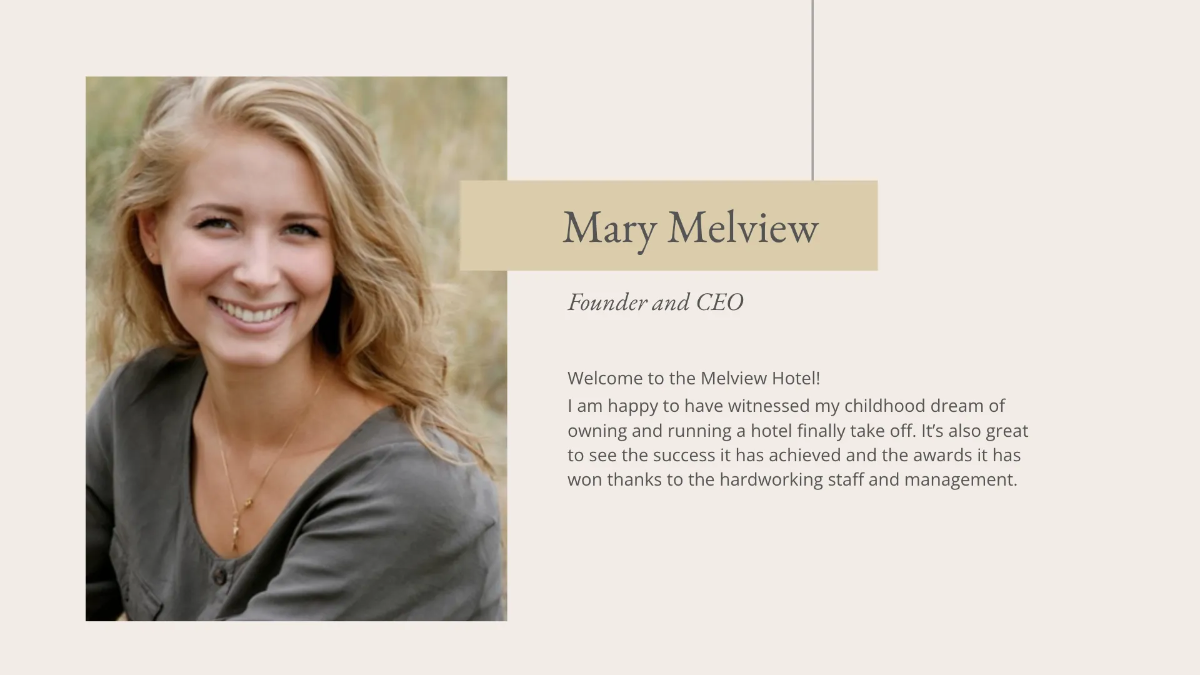 Free Hotel Event Plan Presentation Template to Edit Online