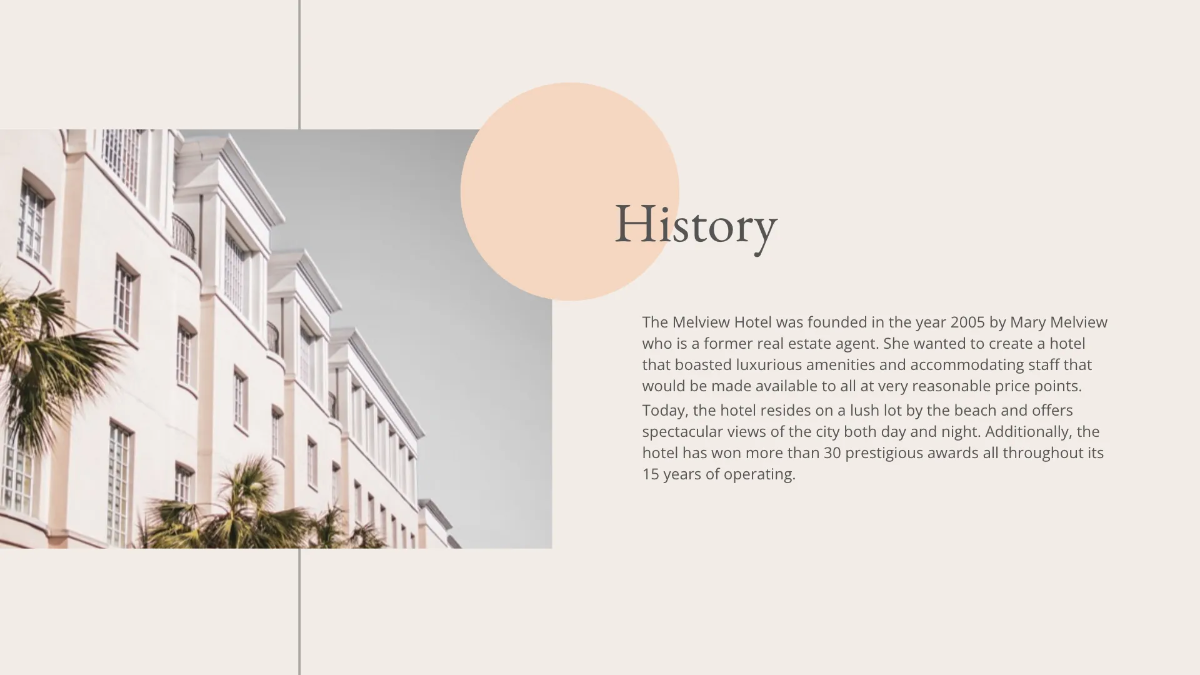 Free Hotel Event Plan Presentation Template to Edit Online