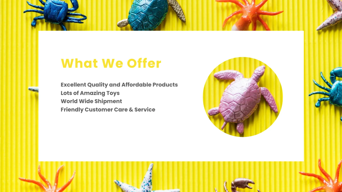 Free Kids Store Presentation Template to Edit Online