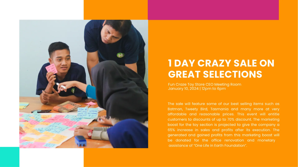 Free Kids Store Presentation Template to Edit Online