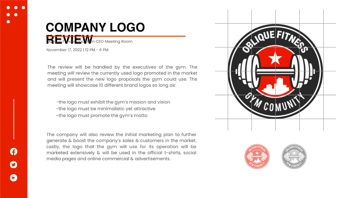 Free Logo Presentation Template to Edit Online