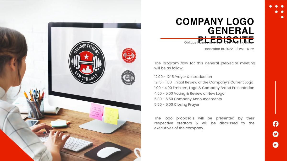 Free Logo Presentation Template to Edit Online