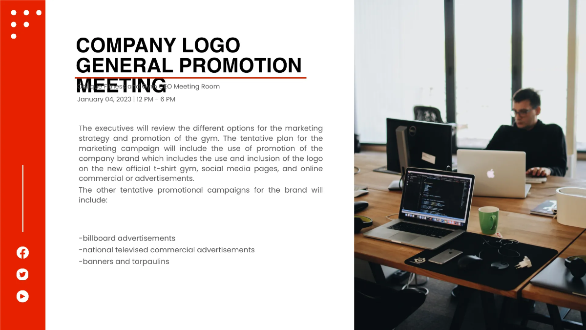 Free Logo Presentation Template to Edit Online