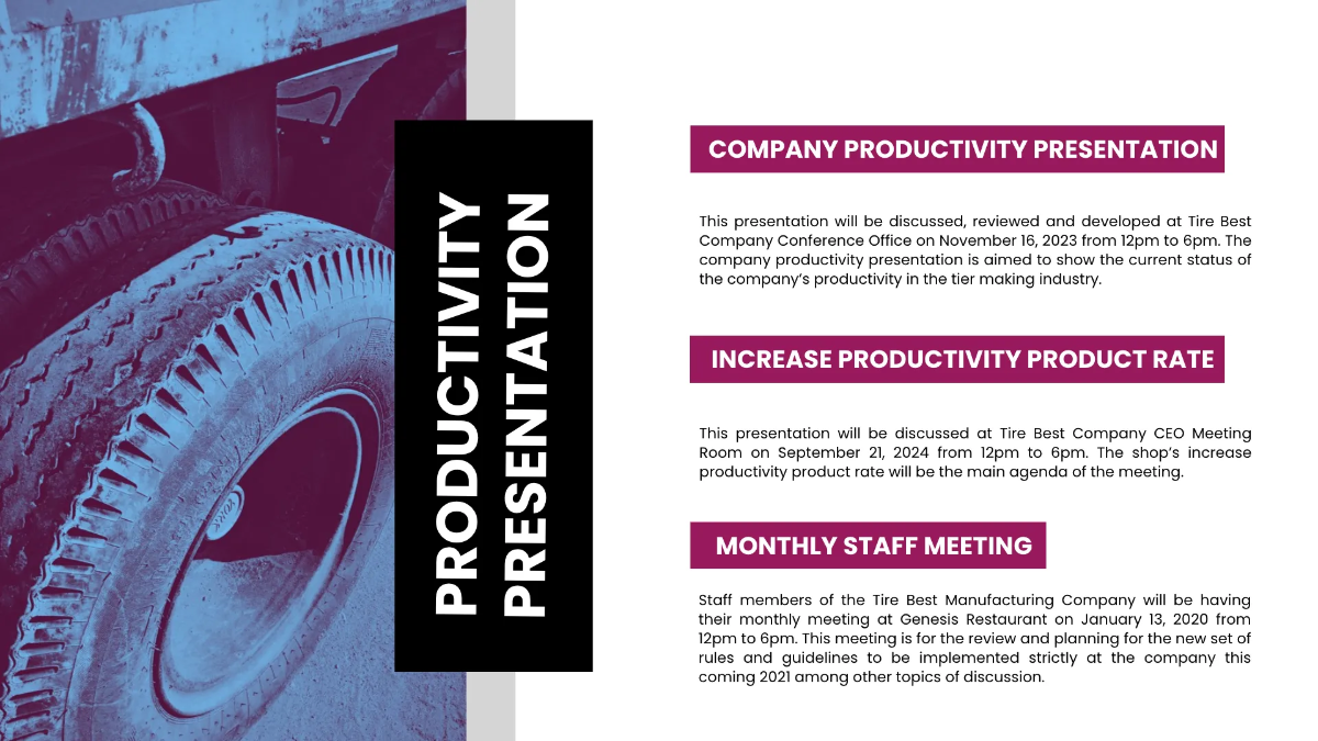 Free Manufacturing Presentation Template to Edit Online