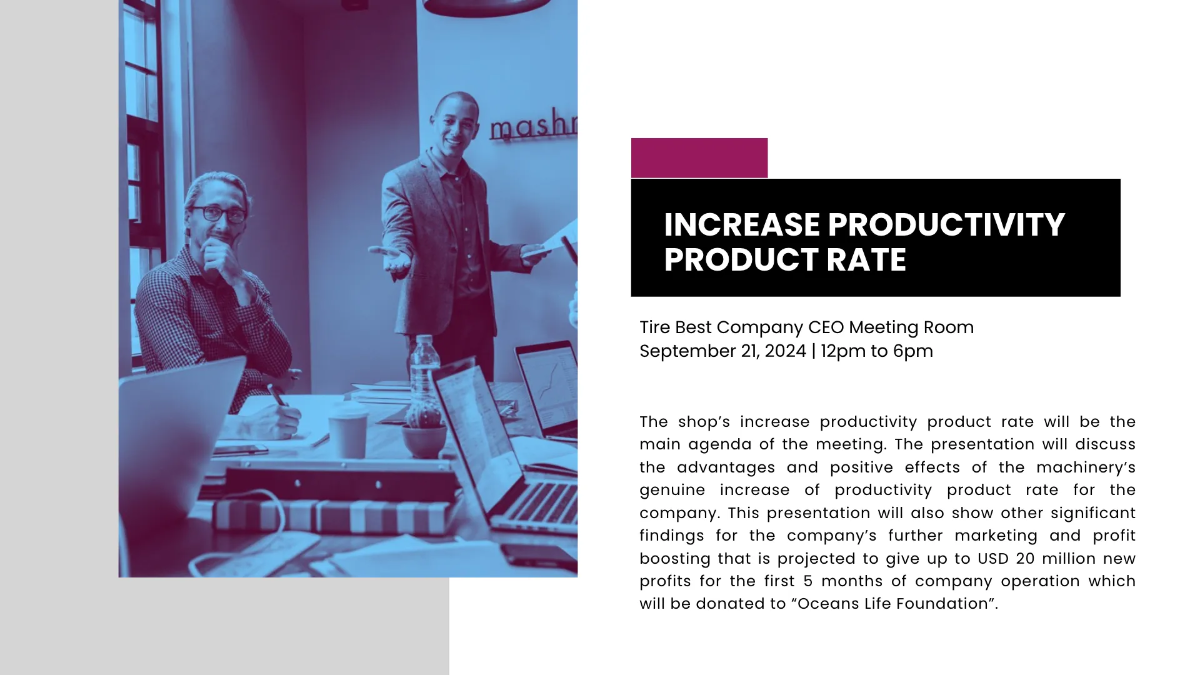 Free Manufacturing Presentation Template to Edit Online