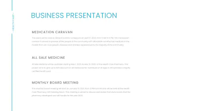 Free Pharmaceutical Presentation Template to Edit Online