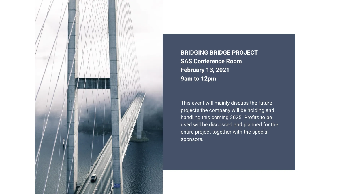 Free Project Presentation Template to Edit Online