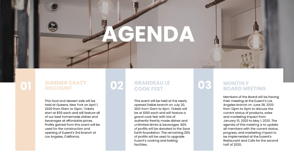 Free Restaurant Presentation Template to Edit Online