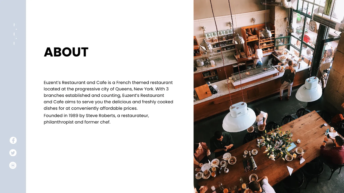 Free Restaurant Presentation Template to Edit Online