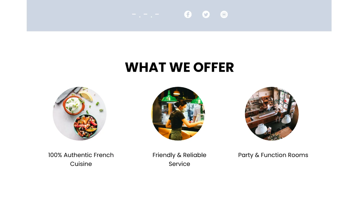 Free Restaurant Presentation Template to Edit Online