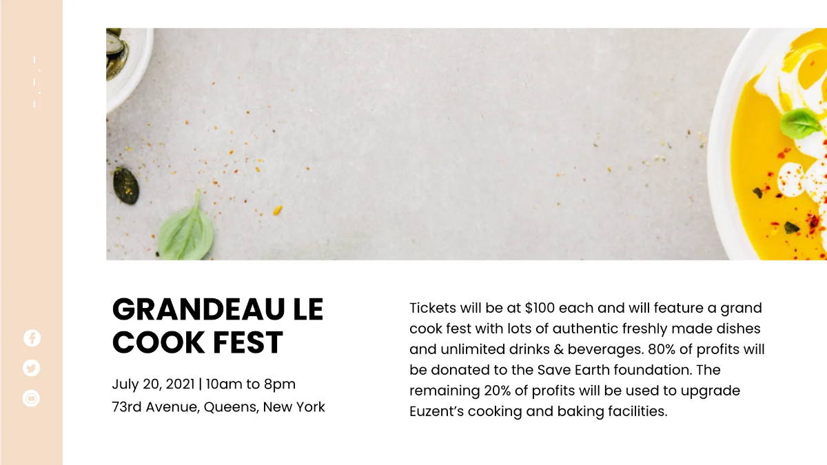 Free Restaurant Presentation Template to Edit Online