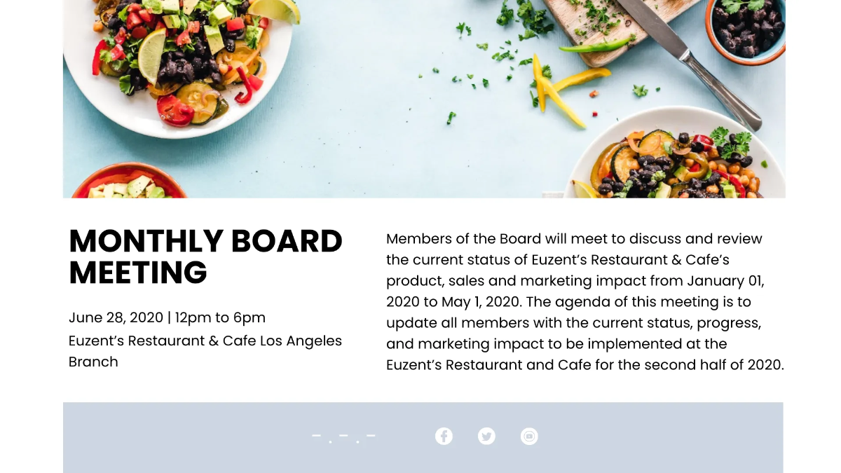 Free Restaurant Presentation Template to Edit Online