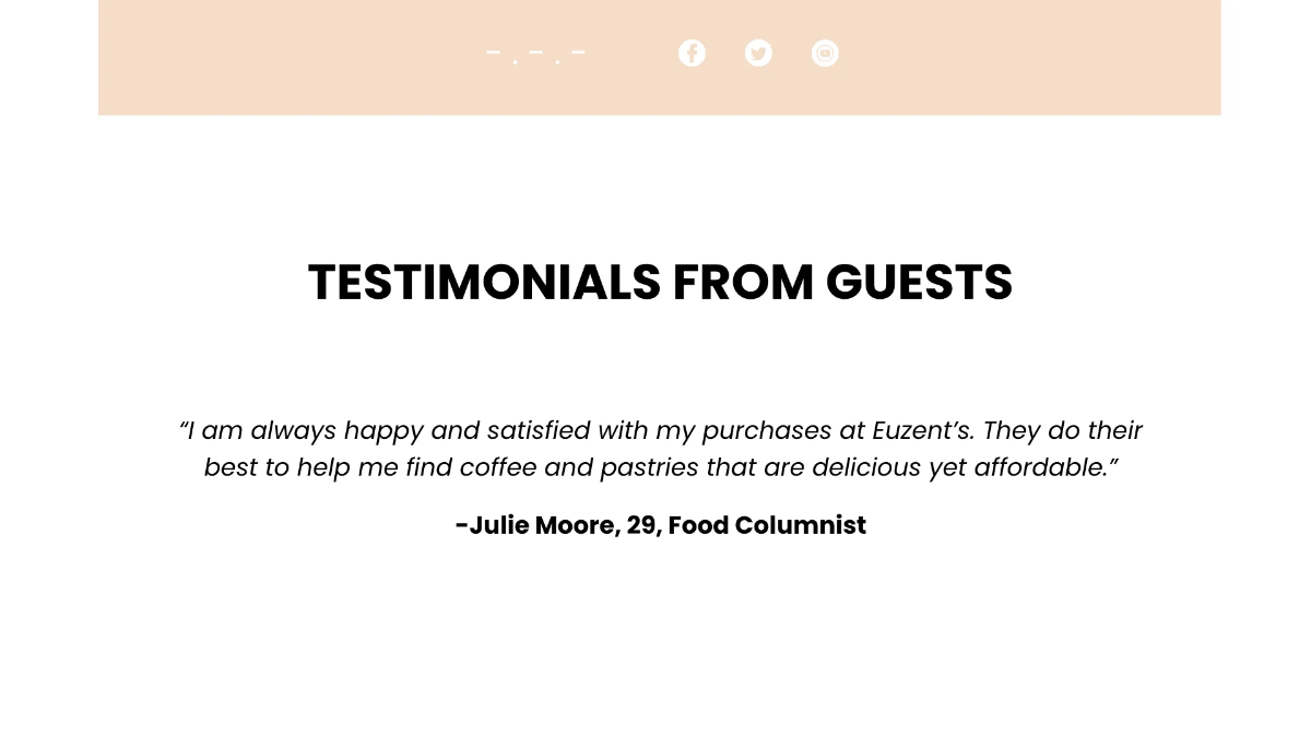 Free Restaurant Presentation Template to Edit Online