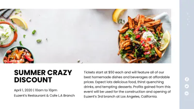 Free Restaurant Presentation Template to Edit Online