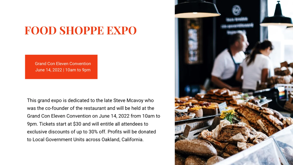 Free Simple Restaurant Presentation Template to Edit Online