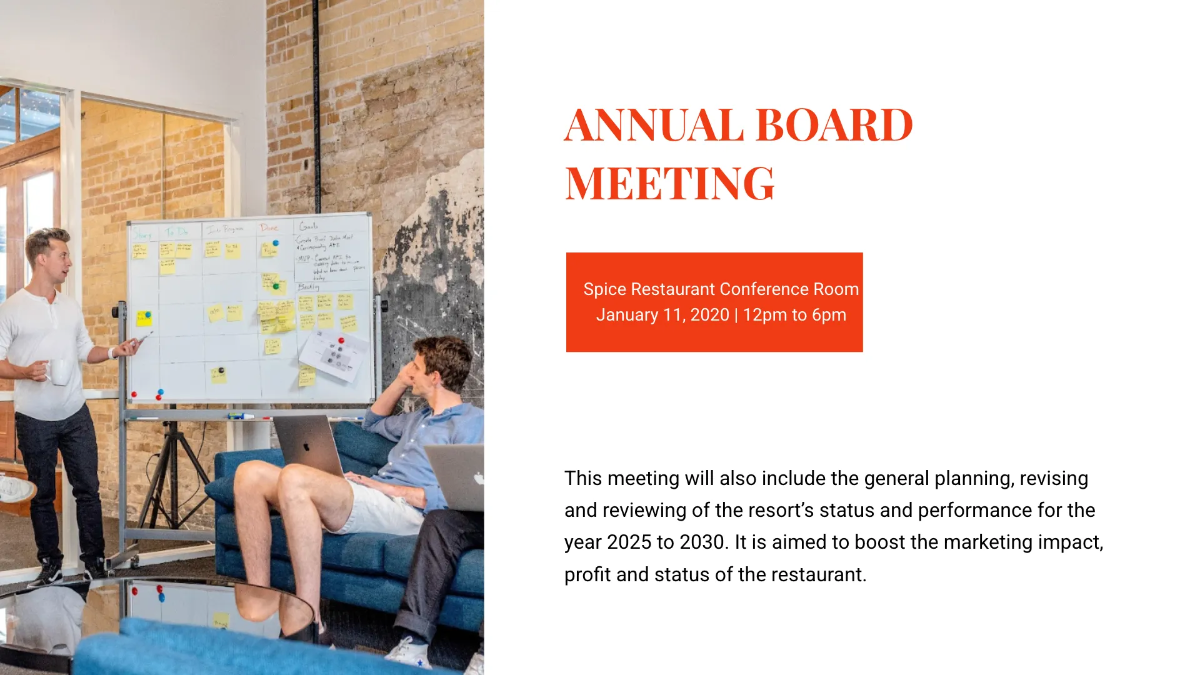 Free Simple Restaurant Presentation Template to Edit Online