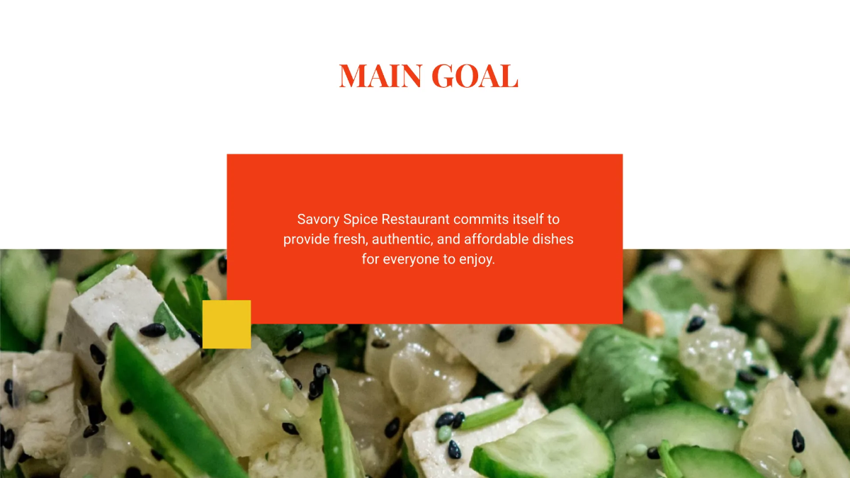 Free Simple Restaurant Presentation Template to Edit Online