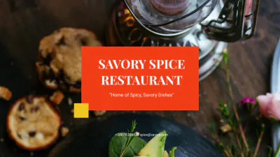 Free Simple Restaurant Presentation Template to Edit Online