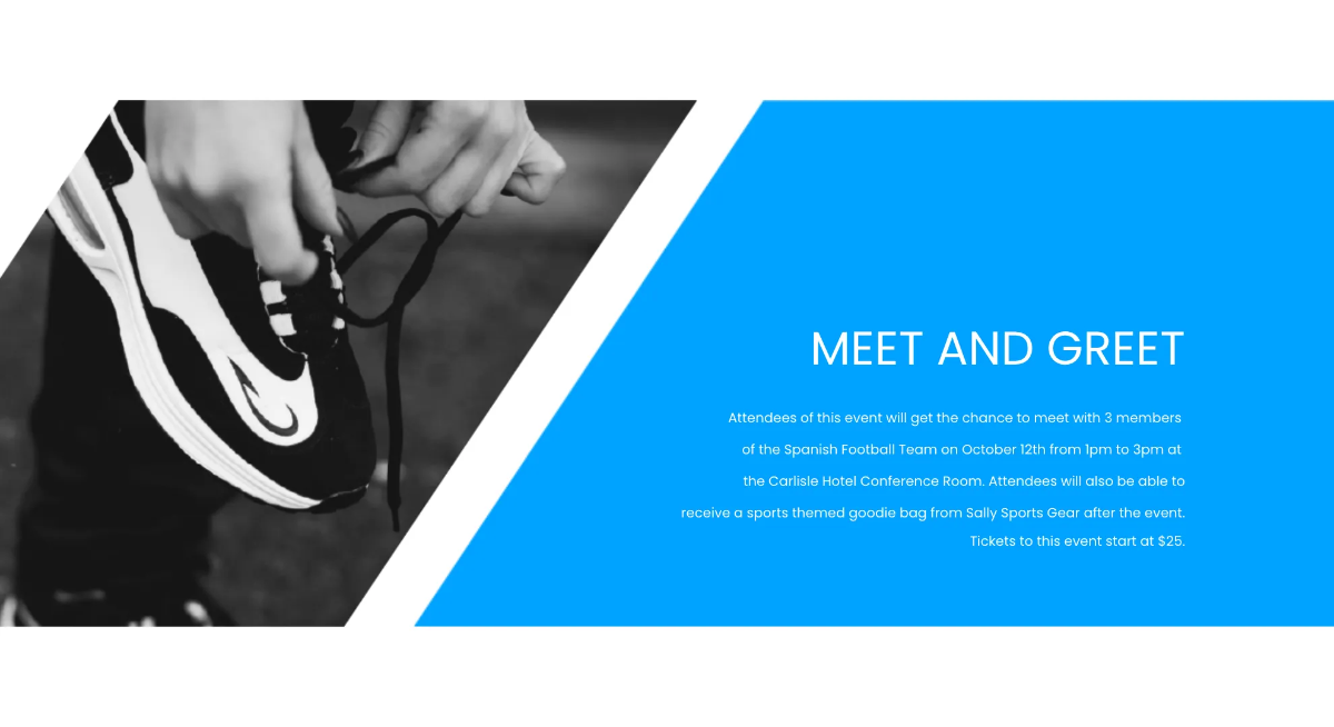 Free Sports Presentation Template to Edit Online