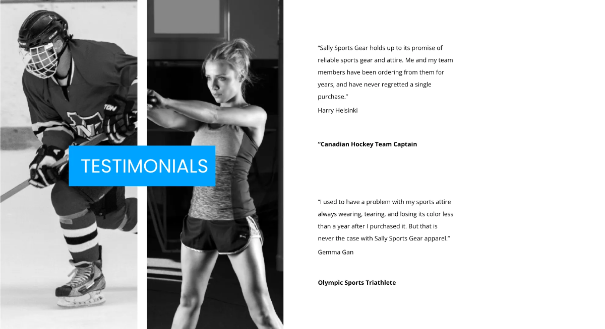 Free Sports Presentation Template to Edit Online