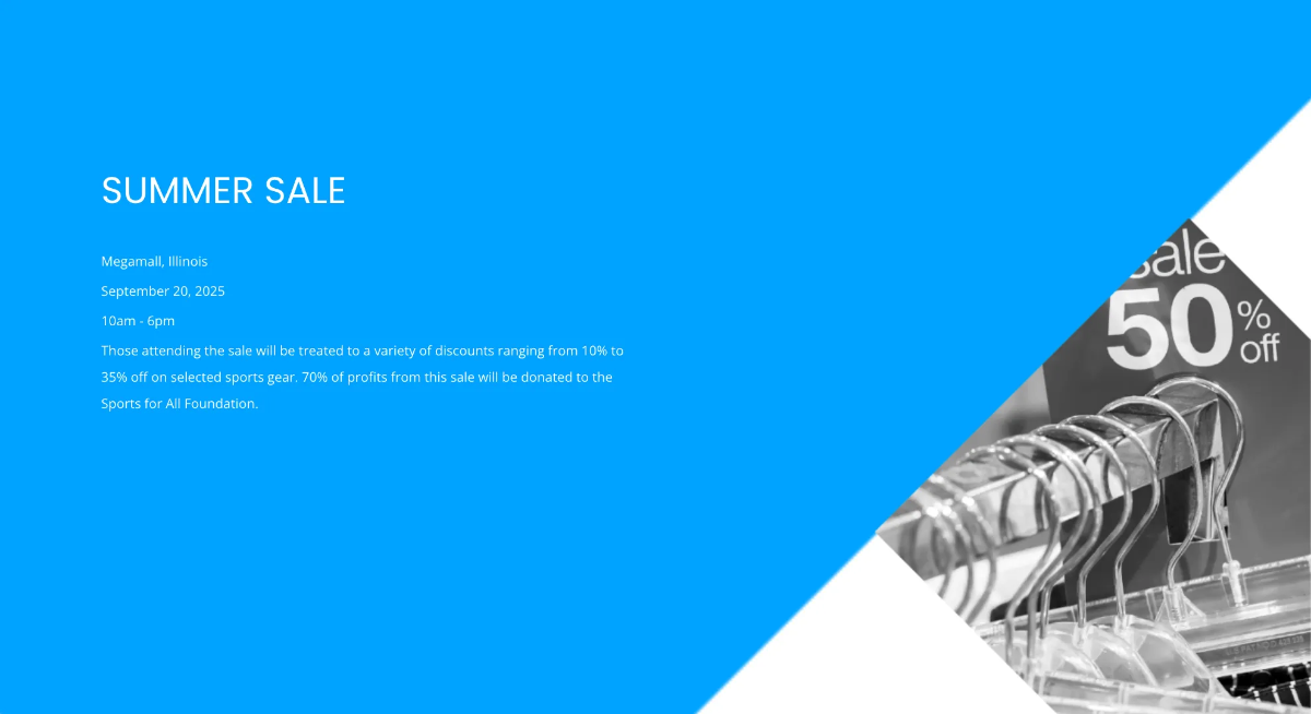 Free Sports Presentation Template to Edit Online