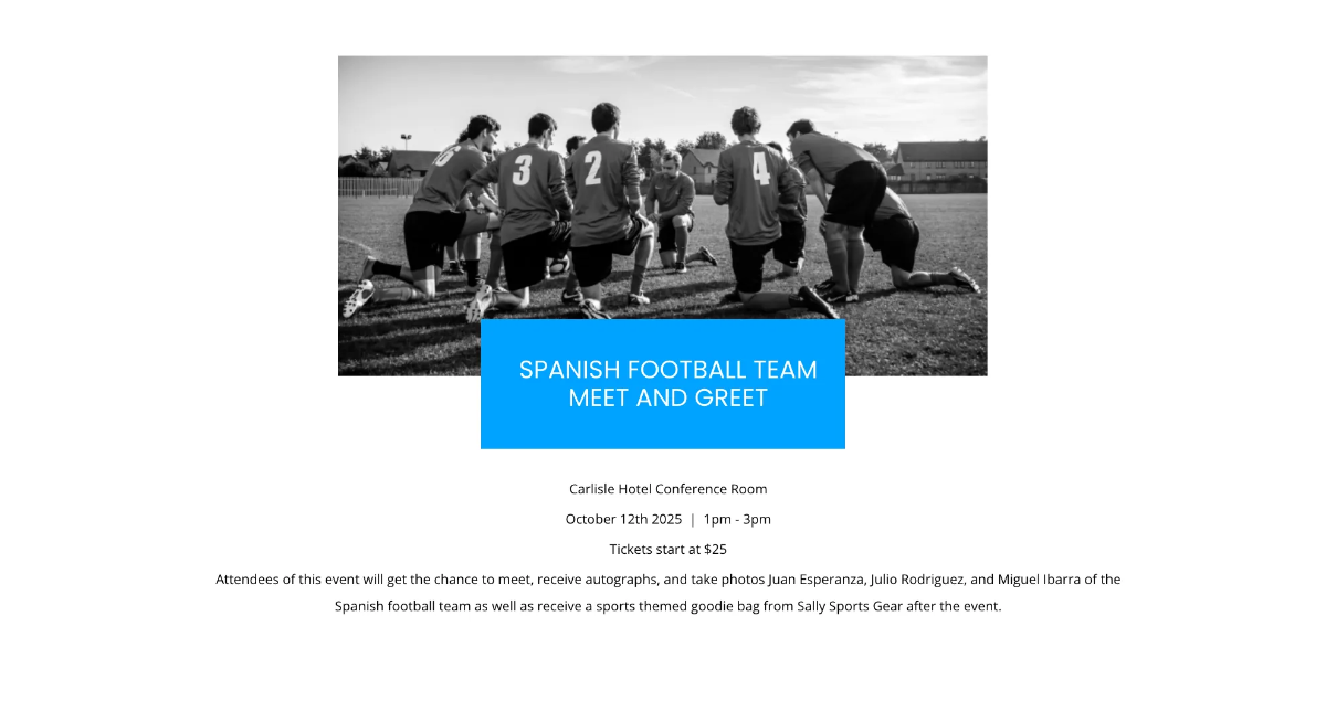 Free Sports Presentation Template to Edit Online