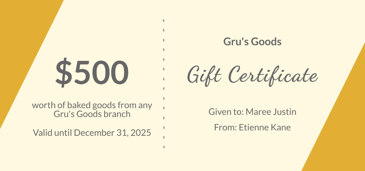 Printable Gift Certificate Template - Edit Online & Download